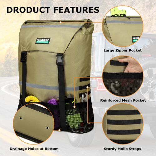 Spare Tire Trash Bag Offroad Truck Tailgate Cargo Garbage Bag - Picture 5 of 7