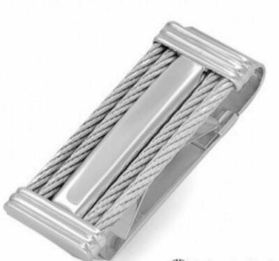 DOLAN BULLOCK sterling silver  cable money clip usa made 