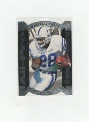 1995 Upper Deck SP All-Pro Die Cut Silver Marshall Faulk #AP1 Los Angeles Rams