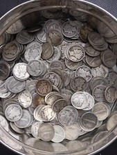 💥 25 Older Mercury Dimes 1/2 Roll 90% Silver 💥 IN STOCK 💥 Fast FREE Shipping!