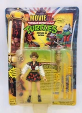Teenage Mutant Ninja Turtle Movie III April Action Figure Playmates 1992 Unpunch