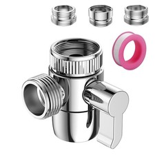 3 Way Faucet Diverter Valve with Adapters