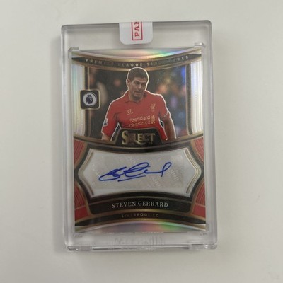 2024-25 PANINI SELECT EPL LEGEND STEVEN GERRARD SILVER AUTO LIVERPOOL