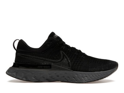 Size 7 Nike React Infinity Run Flyknit 2 Black Iron Grey