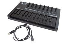 Arturia MiniLab MKII USB MIDI Controller 25-Key Keyboard Black Tested 