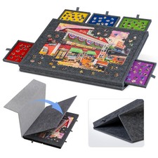 Tilting Puzzle Board with 2-in-1 Designed Stand  Cover, Super Lightweight Fe...