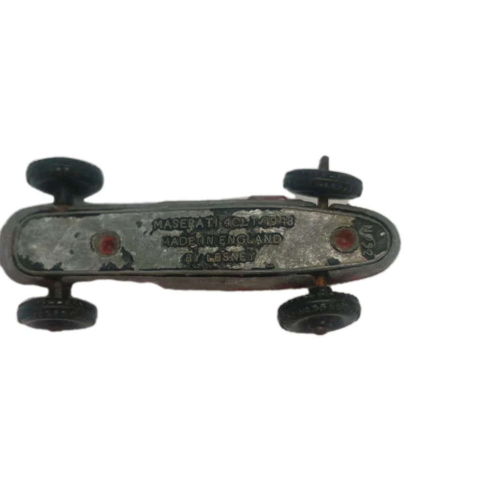 Vintage Lesney England Die Cast Toy 23n Maserati Racing Car - PLAY Worn - Image 4 of 4