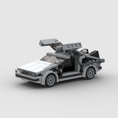 MOC DELOREAN AMC BACK TO THE FUTURE 206 STÜCK/SET BLOCK BRICKS BAU MODELLAUTO