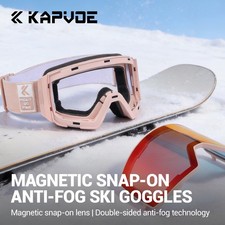 Photochromic Snowboard Goggles with Magnetic Closure, Anti-Fog, UV400