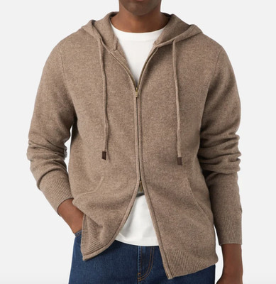 MC2 SAINT BARTH FULL ZIP MOD. NOTTING MIT KAPUZE AUS 100% LAMBSWOOL .F/W26 