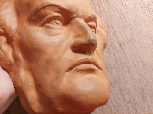 RICHARD WAGNER Schönes Relief Wandbild Porträt TERRACOTTA MASKE Komponist MUSIK - Bild 8 von 12