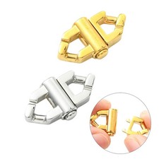 2pcs Gold Surgical Stainless Steel Bayonet Clasps Connector Link for Jewelry DIY