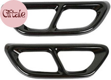Rear Exhaust Muffler Tip Covers Gloss Black For Honda Accord 2018 2022
