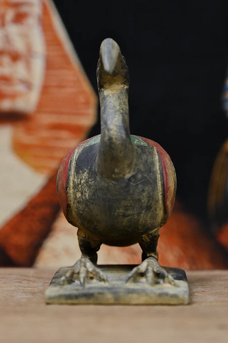 statua ipis antiche antichità egizie Thoth figura dio della saggezza mitologia a.C. - Foto 2 di 9