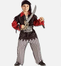Pirates of the Seven Seas Sea Captain Pirate Child Costume