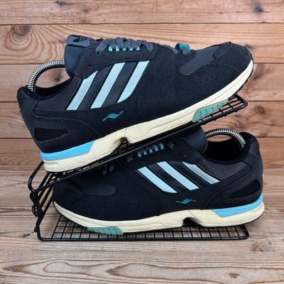 Adidas Turnschuhe Herren Gr. UK 8,5 ZX 4000 Black Ice Mint Originals Freizeitschuhe