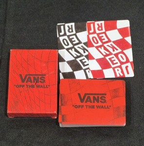 VANS Playing Cards Off The Wall Promo Exclusive Cool Black & Red Checkerboard 