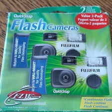 NEW IN BOX Fujifilm QuickSnap Flash 400 2pk 27 Exp. Each Disposable Camera