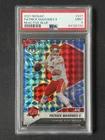 Patrick Mahomes II 2021 Panini Mosaic Football Reactive Blue #221 PSA 9