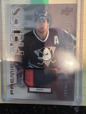 24-25 UD Premier Teemu Selanne Pieces Patch 14/35 Anaheim Ducks WOW
