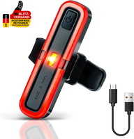 Led Fahrrad RüCklicht Mit Bremslichtfunktion, USB-C Aufladbar | Stvzo Zulassung