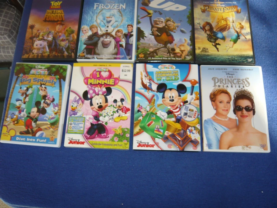 Disney DVD Лот из 12 Автомобилей Самолетов Замороженный Домашний Ассортимент ВВЕРХ и т.д...... Б/У - Изображение 4 из 4