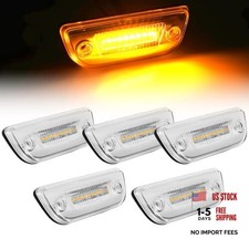 5pcs Amber Led Cab Marker Roof Running Lights Fits For Kenworth T680 T700 T880
