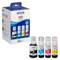 Epson 102 / T03R6 / C13T03R640 Tinten Sparset Schwarz, Cyan, Magenta, Gelb (4 St