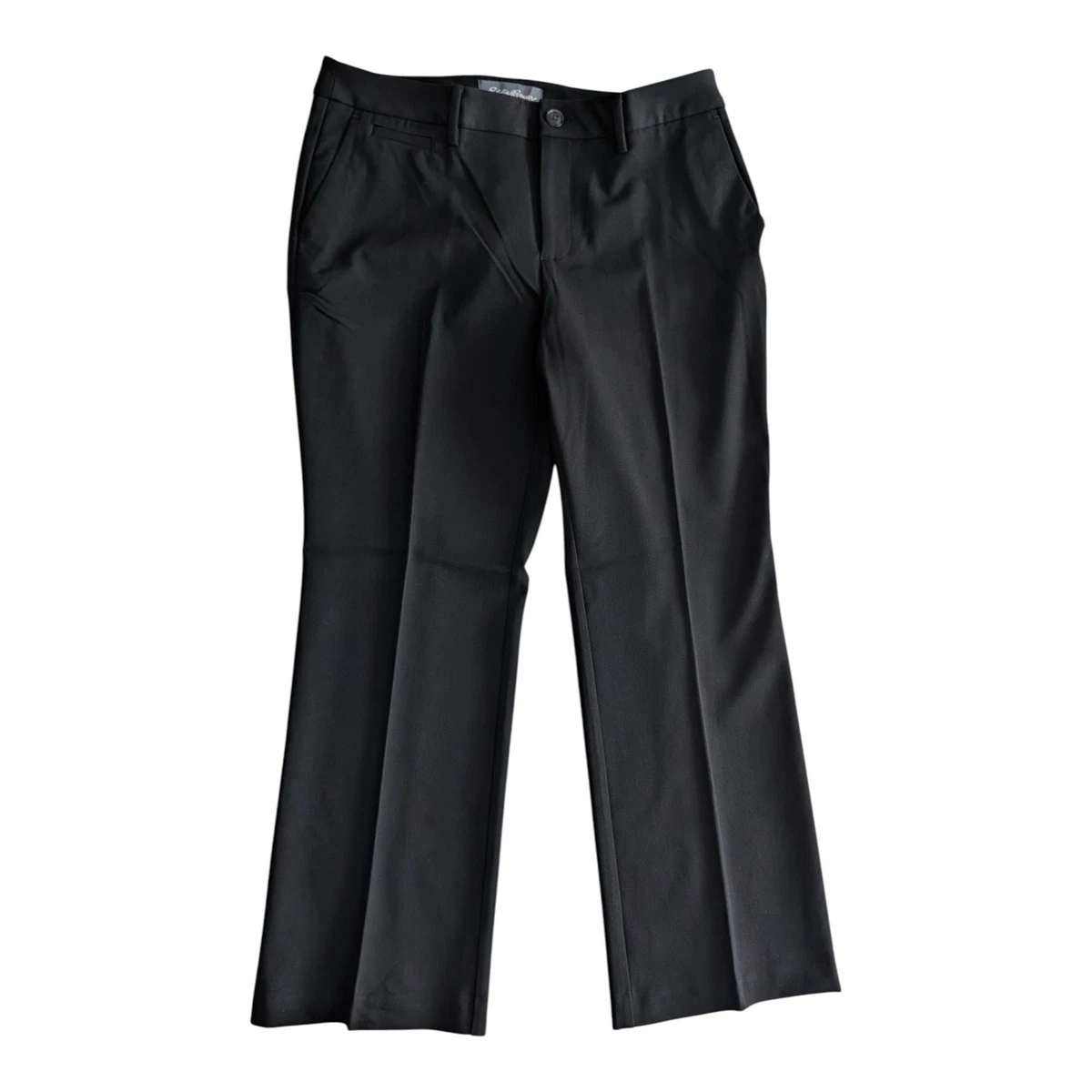 Pantalon Eddie Bauer femme 16 noir capri stretch extérieur camping
