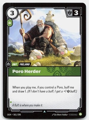 Poro Herder 061/298 Uncommon Origins Riftbound NM/M