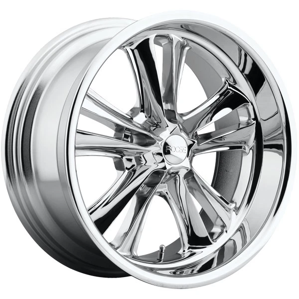 (Set of 4) Staggered Foose F097 Knuckle 17x7,17x8 5x4.75" Chrome Wheels Rims - Изображение 3 из 4