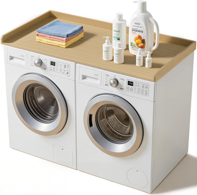 #ad Laundry Washer Dryer Countertop: 54quot; X 27.5quot; Wood Washer Dryer Topper with 180Lb $76.99