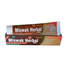 Miswak Herbal Toothpaste w/ Xylitol 7 in 1 [100% Fluoride Free] [Halal] [6.5 oz]