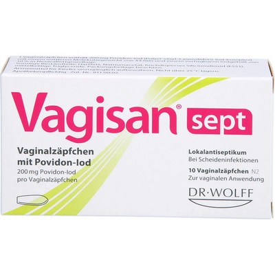 Vagisan Sept Vaginalzäpfchen Mit Povidon-iod 10St - PZN 16930899