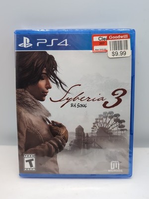 Syberia 3 Sony PlayStation 4 Brand New Sealed LOOSE DISC