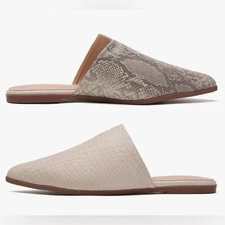 Snakeskin Patterned Women's Mules
