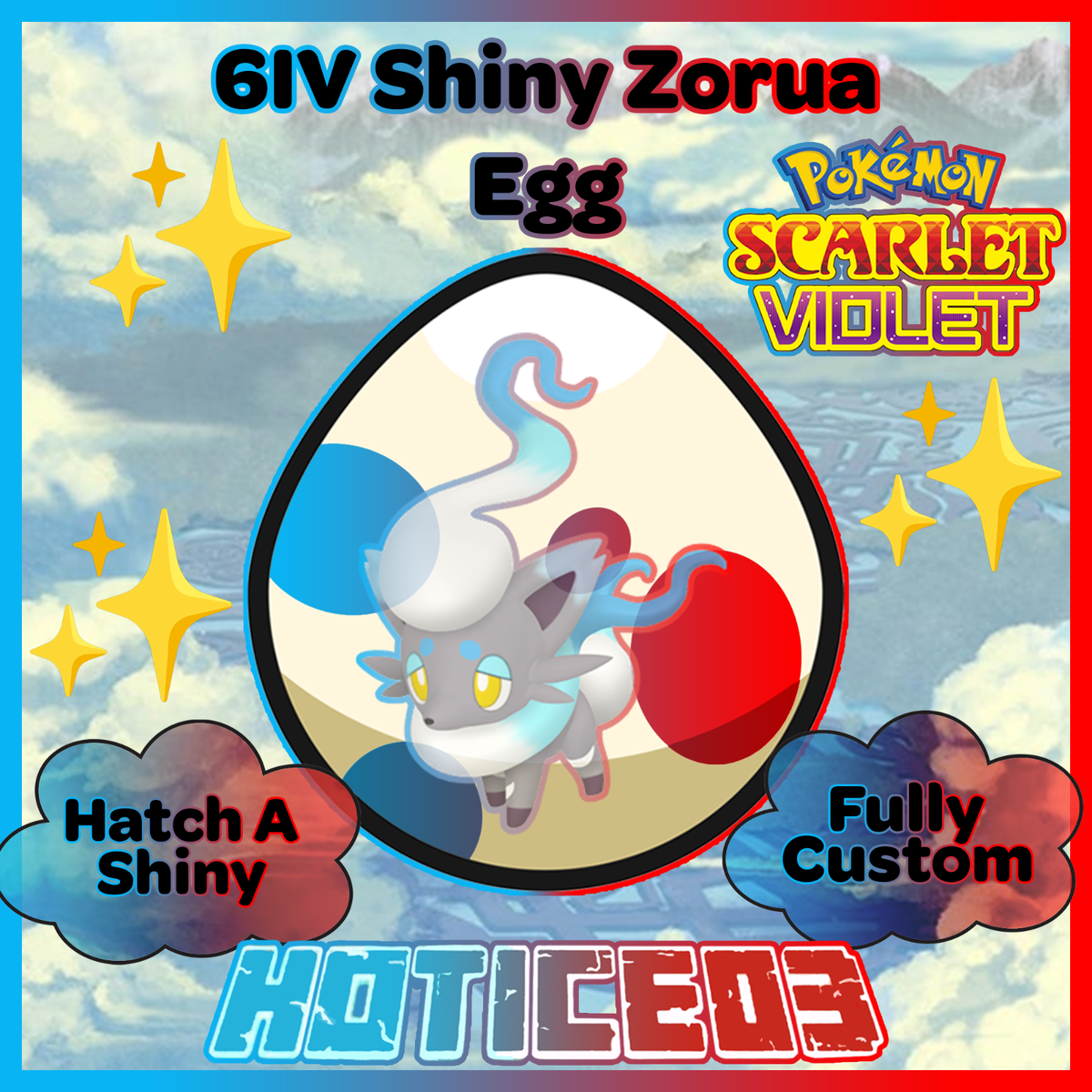 Shny Video Game Home Consoles SHNY 6V ZORUA / Pokémon Scarlet And Volet / 6V ...