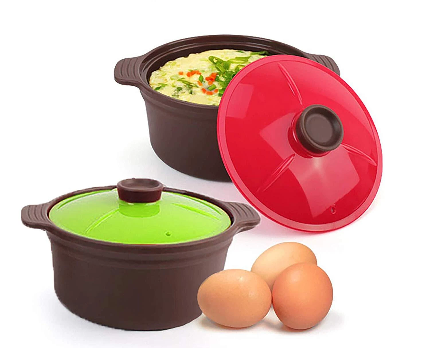 2pc, Premium Silicone Food Egg Rice Steamer Dishwasher Microwave Safe BPA Free