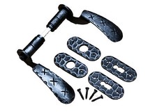 UHRIG Drückergarnitur BB Buntbart Rosette schmiedeeisen Klinke Gartentor