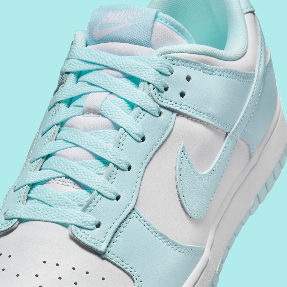 Nike Dunk Low Retro Blanco Azul Glaciar DV0833-104 Para hombres NBY Foto 3 de 4