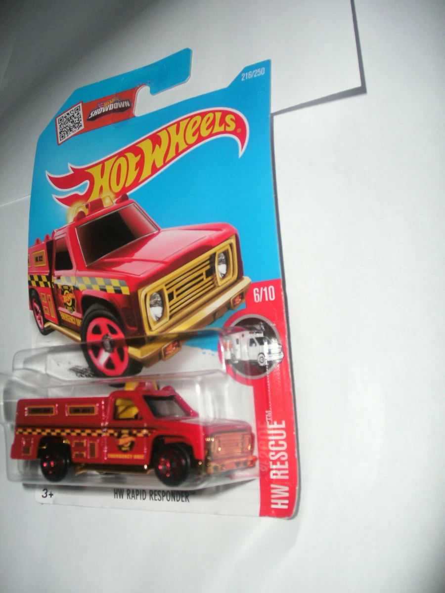 Hot Wheels HW Rapid Responder Red Series 6 10 HW Rescue 216 250