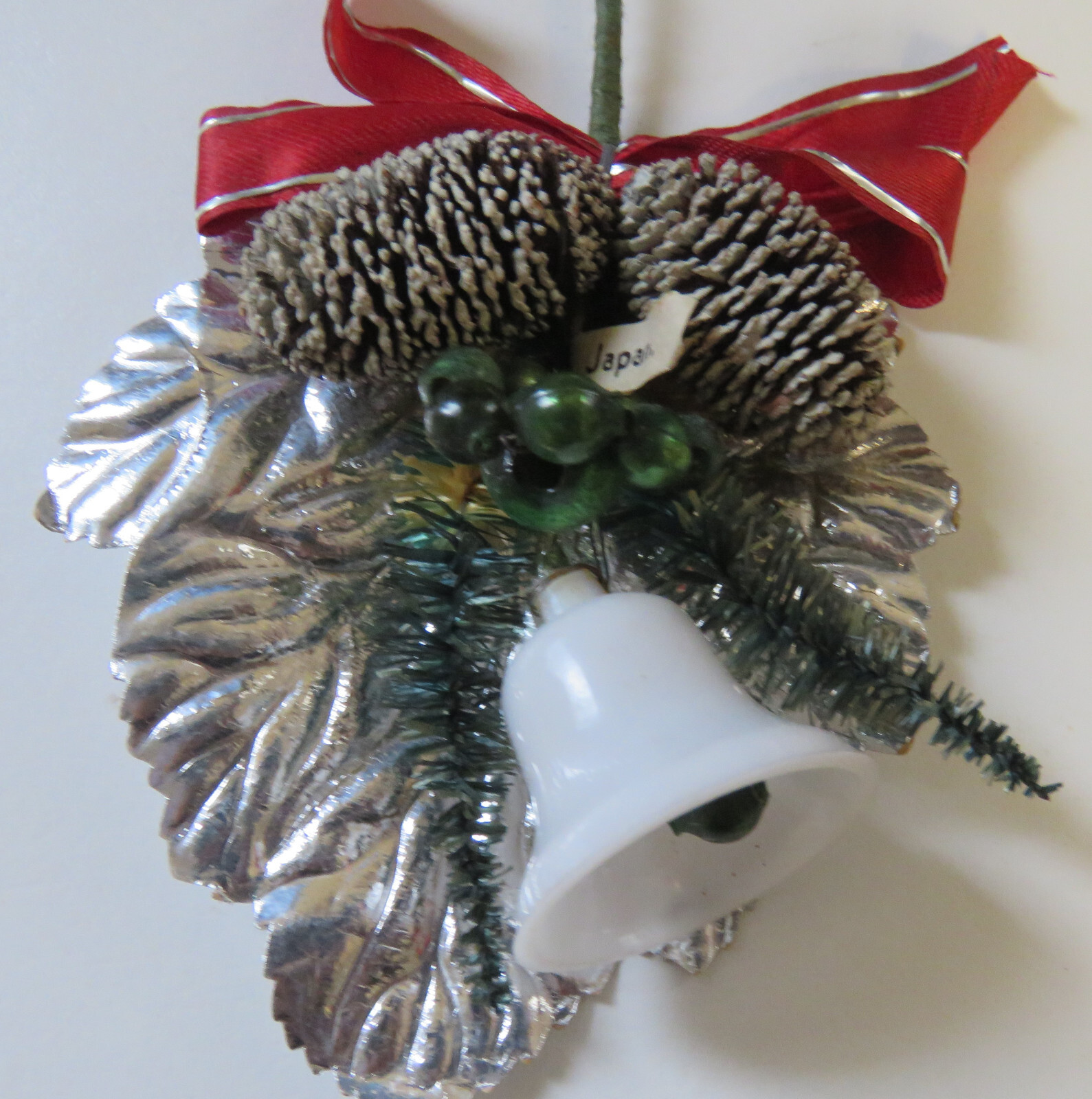 Lot of Gift Tie On Decorations Vintage Hong Kong Bells Foil Leaves, etc.