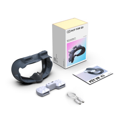 VR Face Cover for Meta Quest 3 Facial Interface Radiator Cool Mask Widen Eye Pad