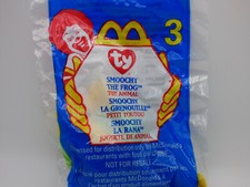 Ty - McDonalds Teenie Beanie Babies - 1999 - 3 Smoochy the Frog