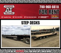 Tridem Step Deck and FlatBed Trailers and More!