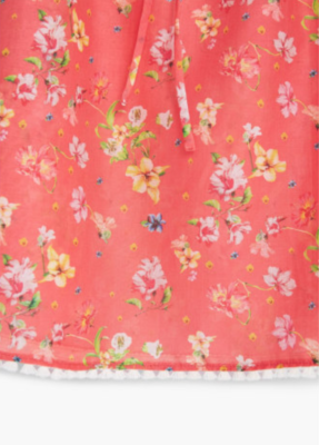 Haut En Soie 100% Mango - Imprimé Fleuri Rose - Taille S Neuve Avec étiquette