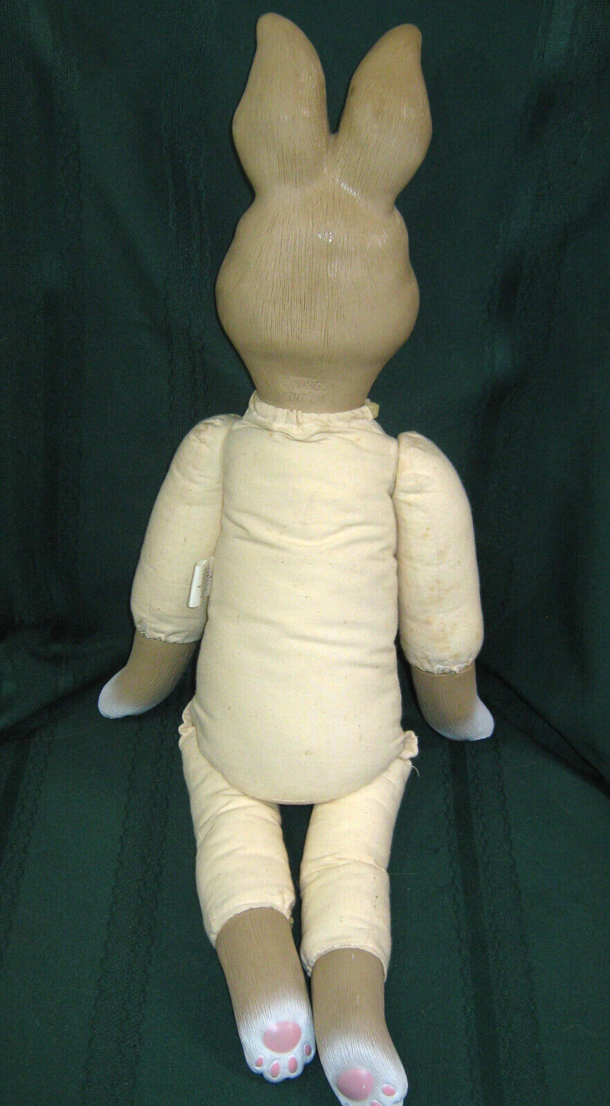 Large Bunny Rabbit Doll to Dress-Cloth & Vinyl- 25"