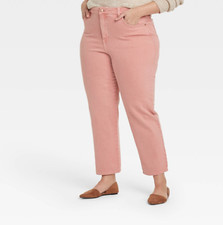 Women's Plus Size High-Rise Slim Straight Denim Pants - Ava  Viv, CHOOSE SIZE