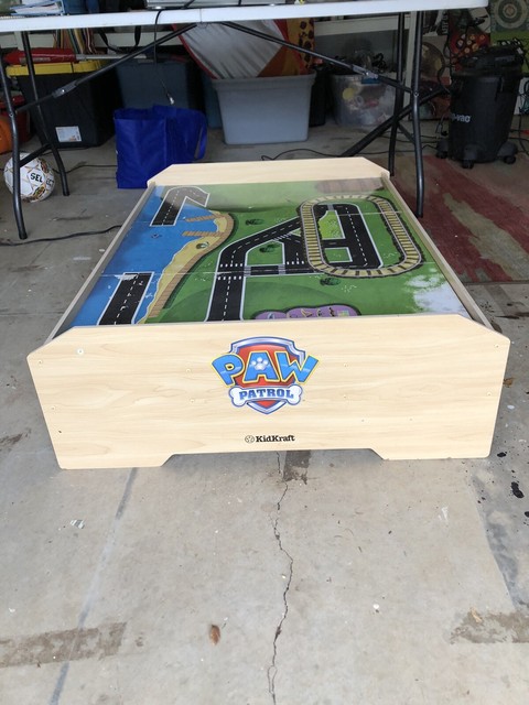 paw patrol wooden play table