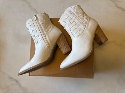 Matisse Women's Dawn Western Booties - Snip Toe - DAWN-WHITE 6M